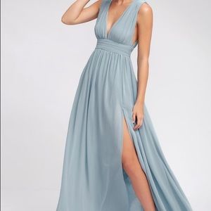 Lulu’s Heavenly Hues light blue maxi dress